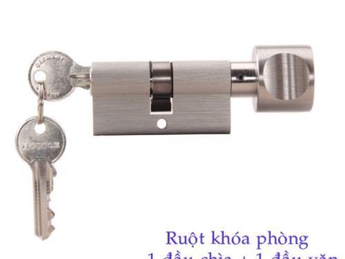 Ruột khóa 1 đầu chìa, 1 đầu vặn Hafele 916.96.305, 60mm Đồng thau