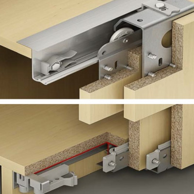 400.51.121 Phụ kiện cửa trượt tủ Slido Classic 50VFSR Hafele 400.51.121