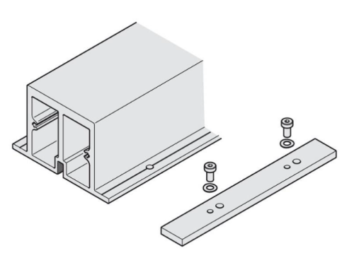 Thanh gia cố cho ray trượt 2600mm Hafele 408.30.970