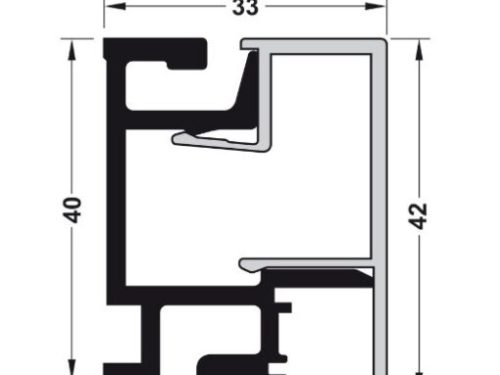 Thanh Nhôm Gắn Tường Dài 900mm Hafele 521.00.009