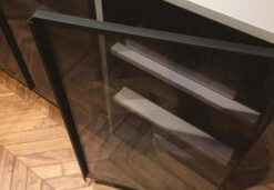 Khung nhôm kính Hafele màu đen 563.58.303