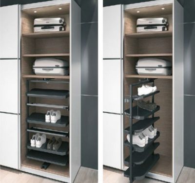 Kệ để giày 1000mm màu đen Hafele 806.22.400