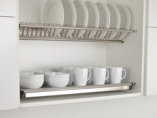 Giá để bát đĩa inox cố định 2 tầng Inoxen BV80