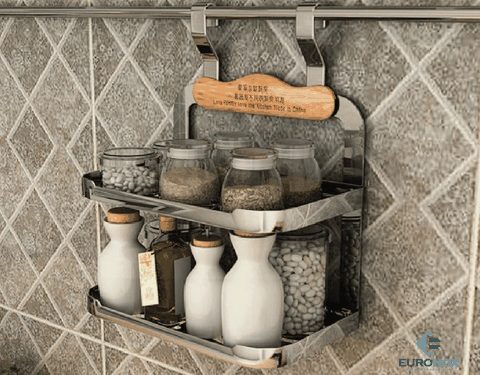 Giá gia vị 2 tầng treo ngoài Euronox EN1