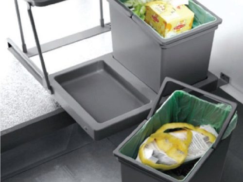 Thùng đựng rác 2 khoang Euronox EU.DV2