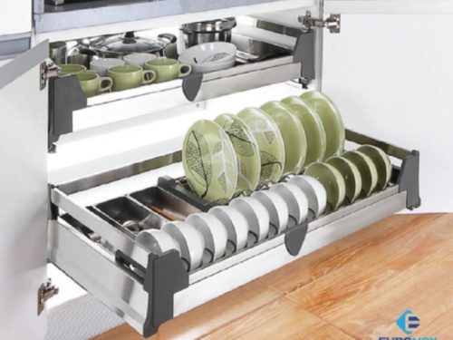 Giá xoong nồi inox đáy đặc âm tủ Euronox EU1.B60