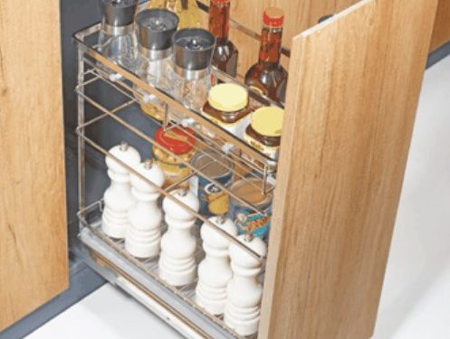 Giá dao thớt chai lọ đa năng nan dẹt 3 tầng Euronox EU2.25G.304