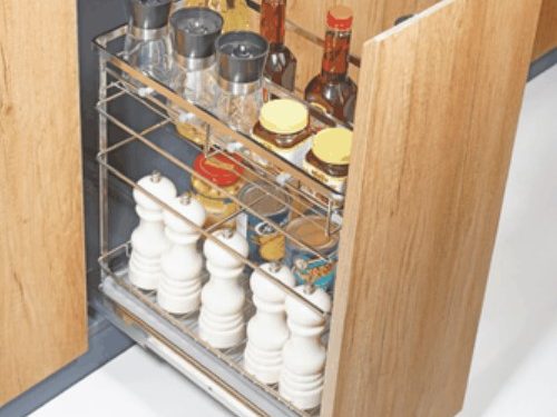 Giá dao thớt chai lọ đa năng nan dẹt 3 tầng Euronox EU2.30G.304