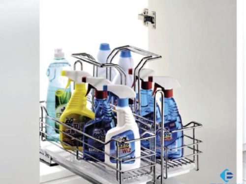 Kệ đựng chất tẩy rửa inox nan kết hợp nhựa Euronox EU3-350S