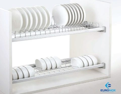 Kệ bát đĩa cố định khung nhôm Euronox EUA-70