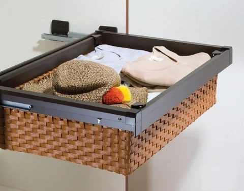 Rổ ngăn kéo để đồ gấp giả mây Euronox EUA88