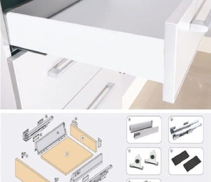 Ray hộp giảm chấn cao cấp vách cao Euronox EUM2-50