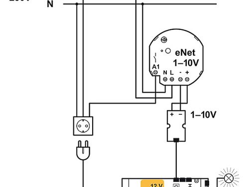 Bộ điều chỉnh sáng tối Hafele 833.89.144