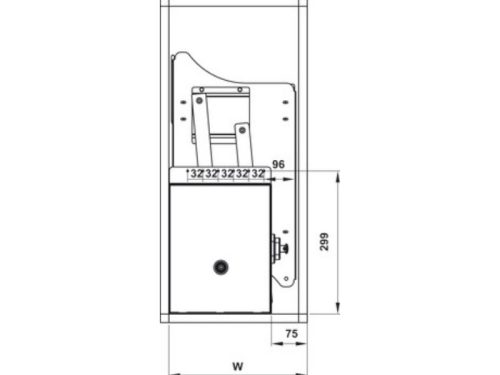 Bộ rổ bát đĩa di động Hafele Lento 504.76.407 800mm