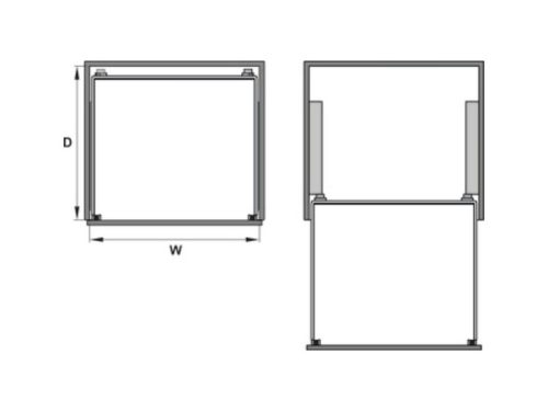 Bộ rổ bát đĩa Hafele Cappella 549.08.447