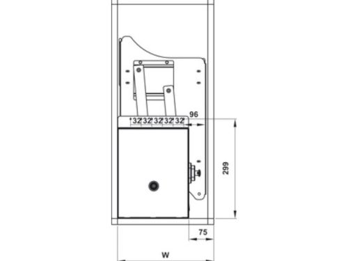 Bộ rổ bát đĩa Hafele Lento 504.76.019 600mm