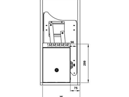Bộ rổ bát đĩa Hafele Lento 504.76.022 800mm 4 Bộ rổ bát đĩa Hafele Lento 504.76.022 800mm