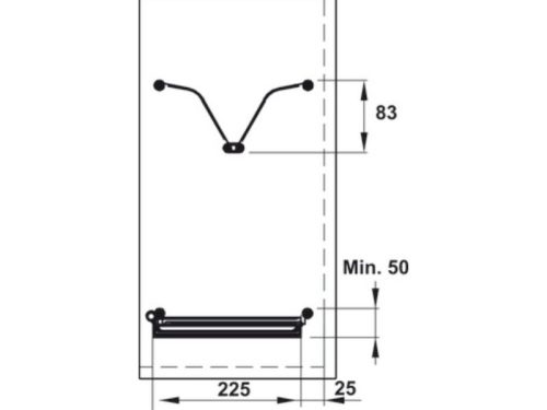 Bộ rổ bát đĩa Hafele Presto 544.40.031 700mm
