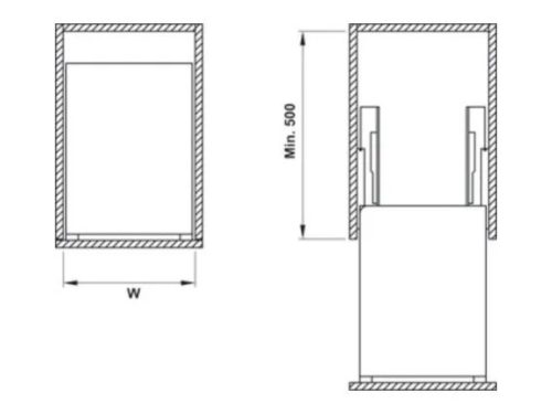 Kích thước của Bộ rổ gia vị Sonata Hafele 549.20.033 Inox 304