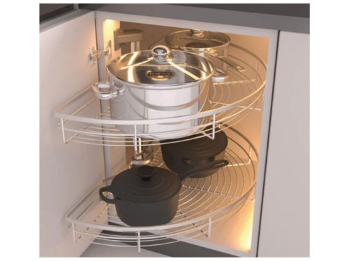 Bộ rổ góc xoay 180 độ Hafele Mezzo 548.37.001