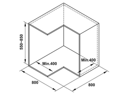 Bộ rổ góc xoay 270 độ Hafele Mezzo 548.37.011