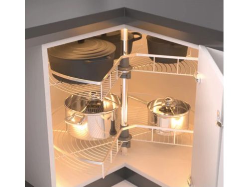 Bộ rổ góc xoay 270 độ Hafele Mezzo 548.37.011