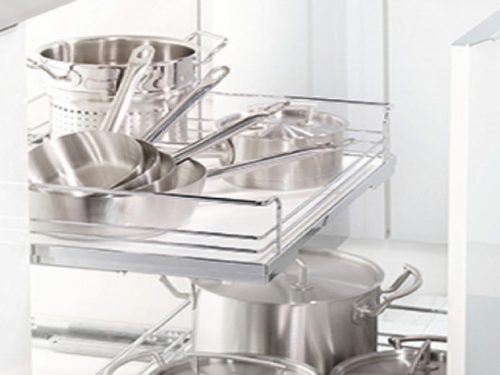 Bộ rổ kéo ARENA gắn cánh Hafele 540.24.503 cho tủ rộng 400mm