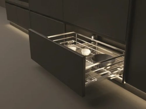 Bộ rổ xoong nồi Cappella Hafele 549.08.224 mạ chrome