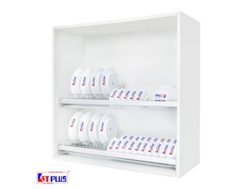 Giá bát cố định 2 tầng Inox mờ cao cấp Kit Plus DK12C MIX.70