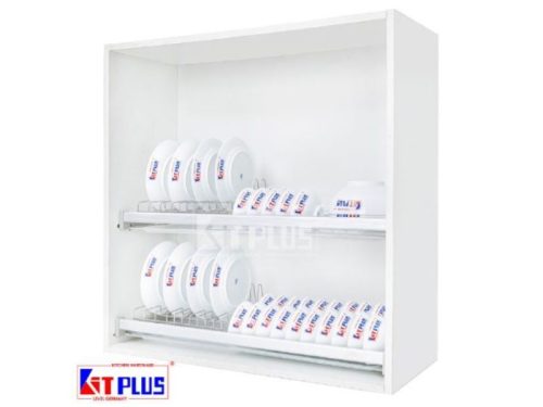 Giá bát cố định 2 tầng Inox mờ cao cấp Kit Plus DK12C MIX.80