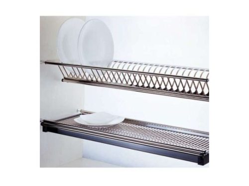 Giá bát đĩa 2 tầng tủ trên dạng V inox Faster RS800S