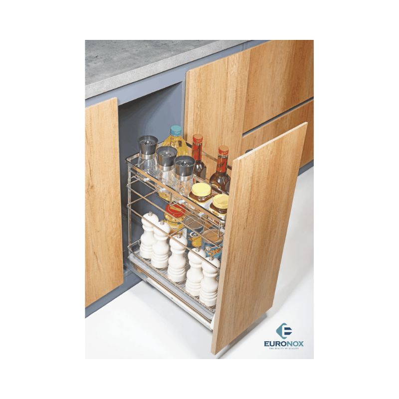 Giá dao thớt chai lọ đa năng nan dẹt 3 tầng Euronox EU2.40G.304 Giá dao thớt chai lọ đa năng nan dẹt 3 tầng Euronox EU2.40G.304