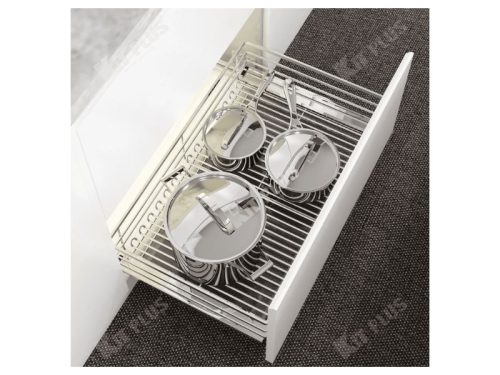 Giá xoong nồi nan dẹt inox mờ Kit Plus BG VIP.90