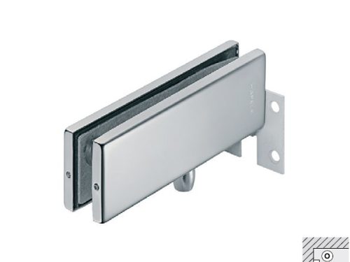 Kẹp kính trên khung gắn tường cho cửa 120kg inox bóng Hafele 981.00.666