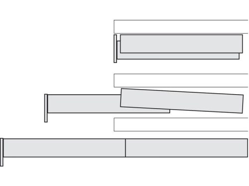 Khung thép 30kg, không có mặt bàn Hafele 505.70.200