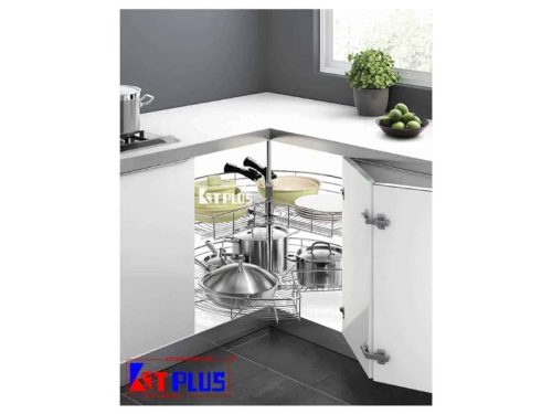 Mâm xoay Inox mờ cao cấp mở 3/4 - 270 Kit Plus DK.270