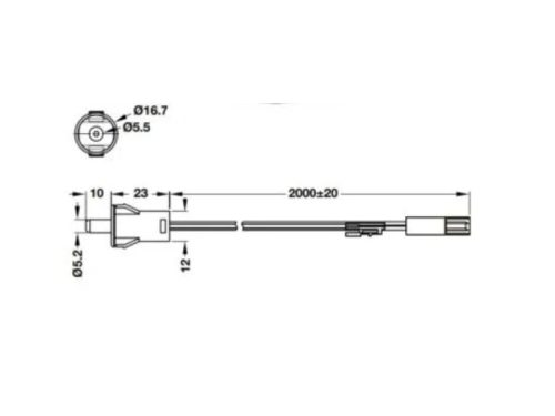 Công tắc cửa Cucina Stella 833.01.405