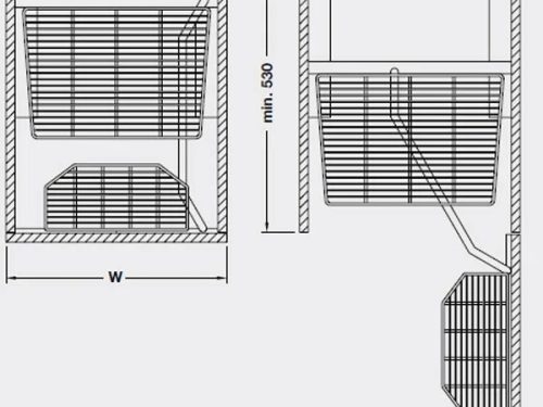 Phụ kiện tủ 6 tầng Milan Series-Hafele 549.91.173 3 Kích thước của Phụ kiện tủ 6 tầng Milan Series-Hafele 549.91.173