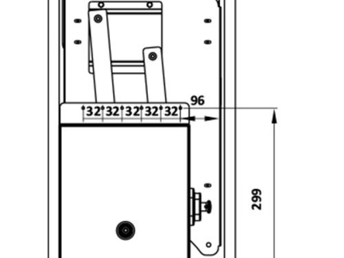 Kích thước của Rổ bát đĩa di động Cucina Lento 504.76.135 700mm Inox 304/ Xám