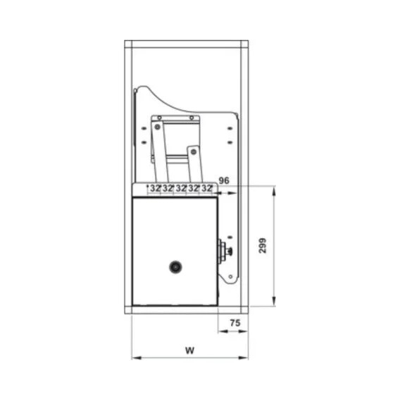 Kích thước của Rổ bát đĩa di động lướt tròn Lento Hafele 504.76.005 Inox 304 Kích thước của Rổ bát đĩa di động lướt tròn Lento Hafele 504.76.005 Inox 304