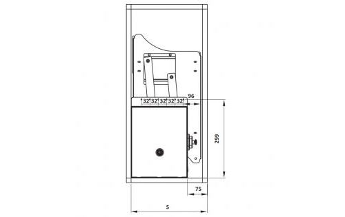 Rổ bát đĩa di động lướt tròn Lento Hafele 504.76.008 Inox 304 3 Kích thước của Rổ bát đĩa di động lướt tròn Lento Hafele 504.76.008 Inox 304