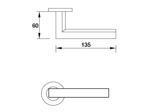 Tay nắm gạt cửa phòng Hafele 903.99.723 3 Kích thước của Tay nắm gạt cửa phòng Hafele 903.99.723