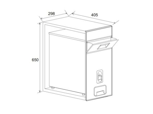 Thiết kế của Thùng gạo Hafele 549.32.990