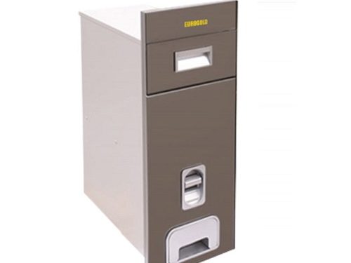 Thùng gạo mặt gương nút nhấn Eurogold B25