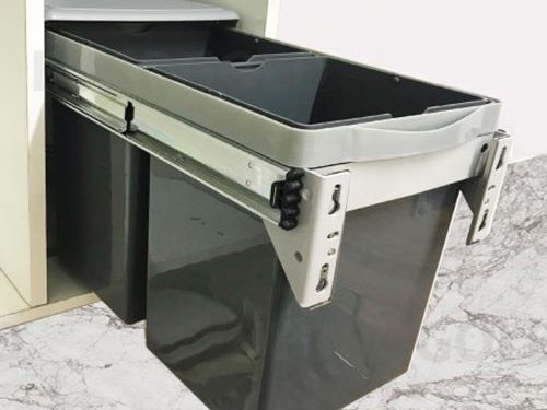 Thùng rác đôi gắn cánh Eurogold EB300M