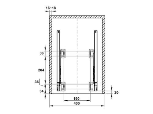 Thùng rác gắn cánh Hafele Viola 503.48.505