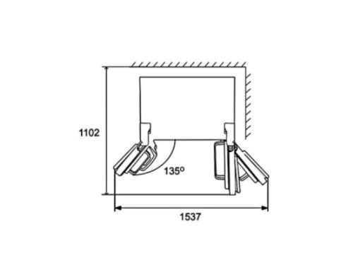 Thiết kế của Tủ lạnh side by side Hafele HF-SB5601FB 534.14.100