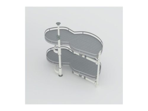 Bộ rổ góc Hafele Olla Move 541.01.804 (phải)