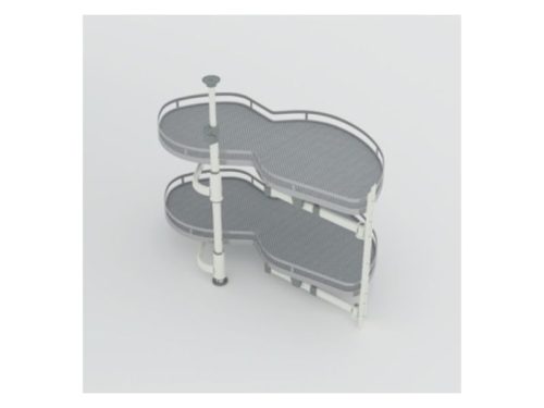 Bộ rổ góc Hafele Olla Move 541.01.814 (trái)