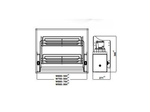 Bộ rổ nâng hạ Hafele Oria 504.76.705 700mm